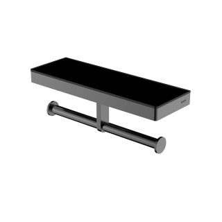 Полка и держатель для туалетной бумаги Black and White Gravity 9622GM Темно-серый